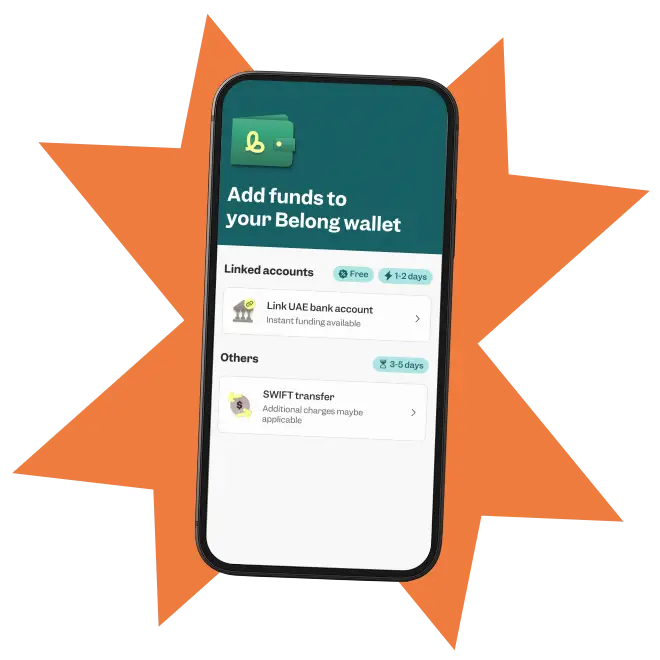 Add funds to Belong wallet for investing in GIFT City mutual funds