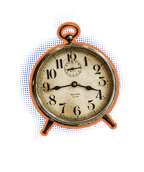 Alarm representing the timezone gap between markets