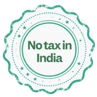 No tax in India stamp