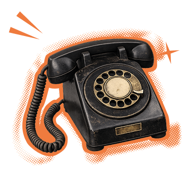 Telephone symbolising contacting Belong via a callback request