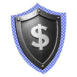 Shield representing money is safe from INR depreciation