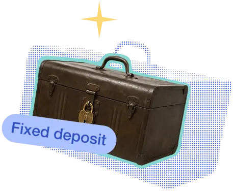 Trunk representing fixed deposit as a safe investment for NRIs