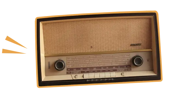 Radio symbolising Belong finance events