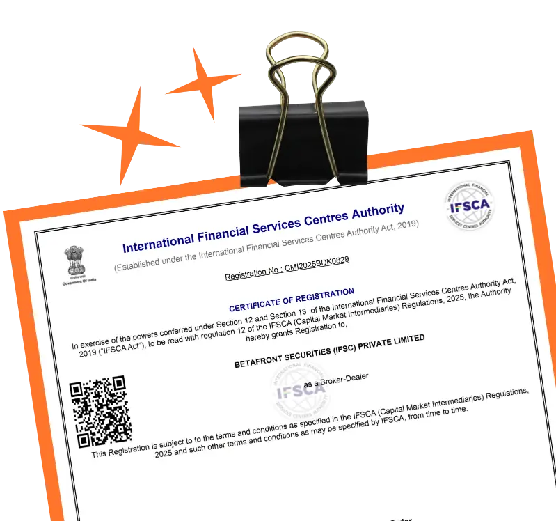 IFSCA broker dealer registration certificate