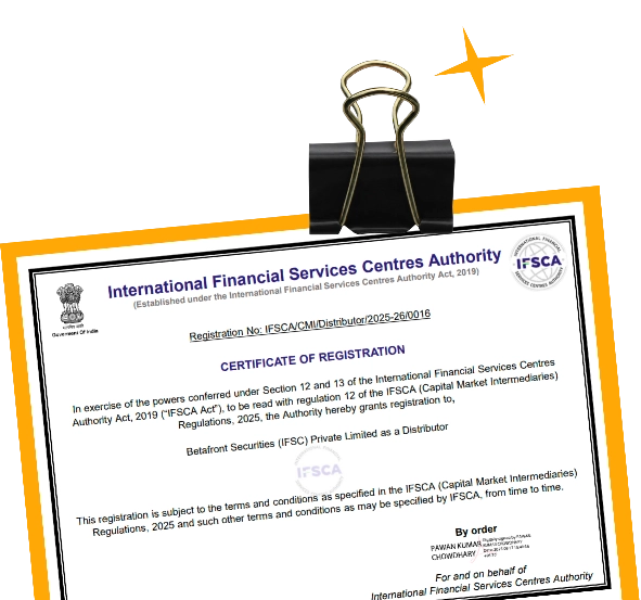 IFSCA distributor registration certificate