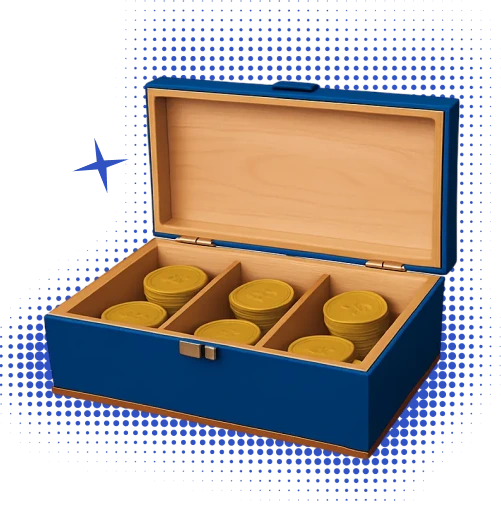 Illustration of a hand holding a jar labelled alternative investment fund as part of visual branding for AIF exploration