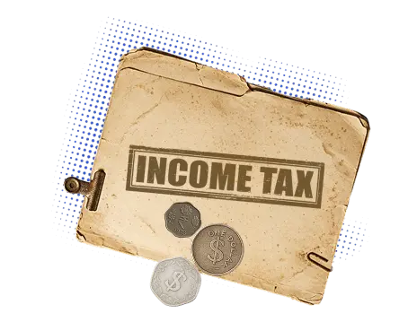 Clipboard representing tax filing service