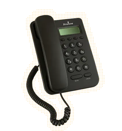 Telephone representing step 2 of tax services