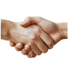 Handshake representing Belong's founding team of experienced fintech operators